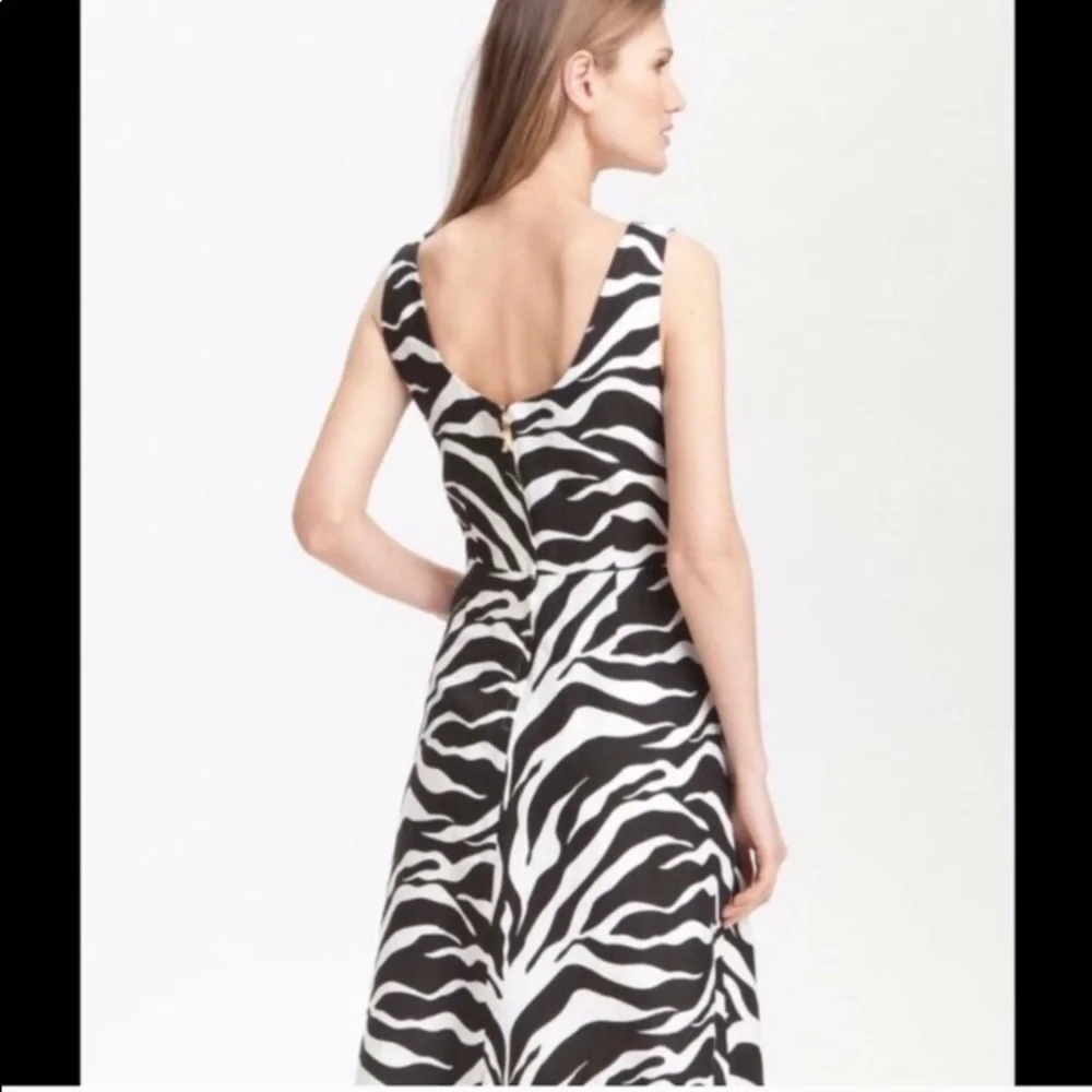 Kate Spade Jillian Zebra Print Linen Dress Sz. 8, Sz.‎ 10